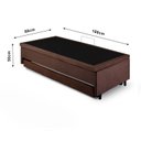 Ver imagem 2 de Bicama Solteiro com Baú 88x188 Suede B&g