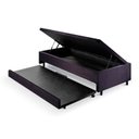 Ver imagem 2 de Bicama Solteiro com Baú 88x188 Suede