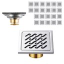 Ver imagem 1 de Ralo Inox Kit 22 Uni Anti Odor Inseto 10x10 Banheiro Lavabo Jardim Quintal Higienico Resistente Vara