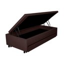 Ver imagem 2 de Bicama com Baú Solteiro 96x203 Cm Courino