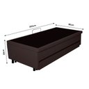 Ver imagem 3 de Bicama com Baú Solteiro 96x203 Cm Courino