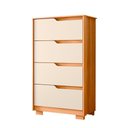 Ver imagem 1 de Cômoda para Quarto 4 Gavetas Carvalho Grife Off White Flex Sina Shop Jm