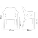 Ver imagem 4 de Conjunto com 4 Cadeiras para Jardim Relic Preto