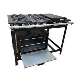 Fogão 4 Bocas Cefaz com Forno e Chapa Linha Gold Alta Pressão CFZG-128C - 3