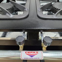 Fogão 4 Bocas Cefaz com Forno e Chapa Linha Gold Alta Pressão CFZG-128C - 7