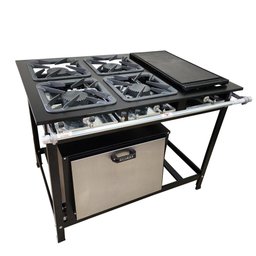 Fogão 4 Bocas Cefaz com Forno e Chapa Linha Gold Alta Pressão CFZG-128C - 2