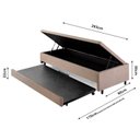 Ver imagem 3 de Bicama com Baú Solteiro 96x203 Cm Suede