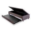 Ver imagem 1 de Bicama com Baú Solteiro 96x203 Cm Suede