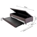 Ver imagem 3 de Bicama com Baú Solteiro 96x203 Cm Suede