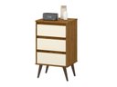 Ver imagem 2 de Mesa de Cabeceira Retro Wood Freijó/off White