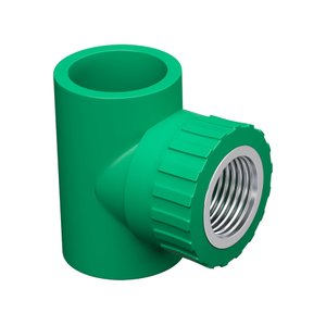 Te PPR (Água Quente) 32x1/2x32 F/F/F com Inserto Metálico Krona Unico