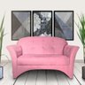 Kit 2 Poltrona Decoração + 1 Namoradeira Rosa - 4