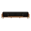 Ver mais imagens de Rack Kappesberg 3 Portas Preto Fosco/chumbo 218cm