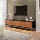 Ver imagem 1 de Rack Kappesberg 3 Portas Preto Fosco/chumbo 218cm