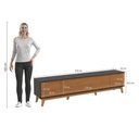 Ver imagem 4 de Rack Kappesberg 3 Portas Preto Fosco/chumbo 218cm