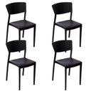 Ver imagem 1 de Conjunto com 4 Cadeiras para Jardim Oui Preto