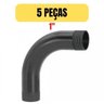 Kit 5 Curva Pvc Roscavel Antichama para Eletroduto 1x90 - 3