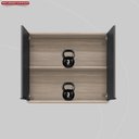 Ver imagem 7 de Armário Aéreo de Cozinha | 80cm - 2 Portas Firenze Bege/Res_Atr_Avena_Touch_Grafito