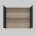 Ver imagem 6 de Armário Aéreo de Cozinha | 80cm - 2 Portas Firenze Bege/Res_Atr_Avena_Touch_Grafito
