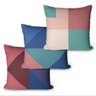 Kit com 3 Almofadas Decorativas Colorida 45x45cm - 1