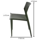 Ver imagem 4 de Conjunto com 4 Cadeiras para Jardim Oui Verde/Alecrim