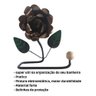 Porta Papel Higiênico de Parede em Ferro com Rosa:marron - 2