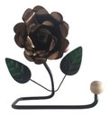 Ver imagem 1 de Porta Papel Higiênico de Parede em Ferro com Rosa:marron