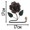 Porta Papel Higiênico de Parede em Ferro com Rosa:marron - 3