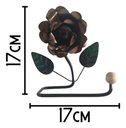 Ver imagem 3 de Porta Papel Higiênico de Parede em Ferro com Rosa:marron