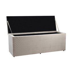 Recamier Baú 1,40m Madrid Suede Bege Dal Poz Estofados - 4