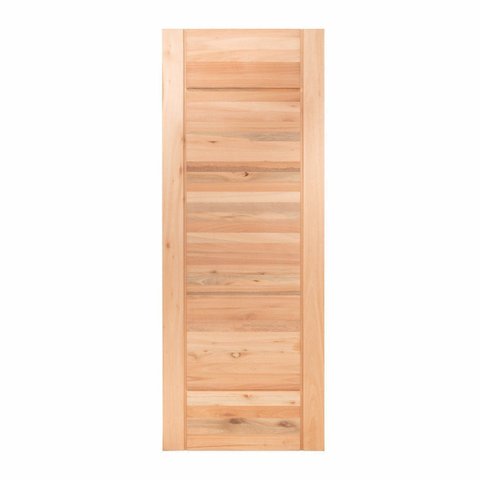 Folha de Porta Maciça em Eucalipto Acabamento Natural 210CMX60CM Comercial Clean Eco
