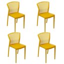 Ver imagem 1 de Conjunto com 4 Cadeiras para Jardim Peti Amarelo/Limão Siciliano