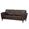 Sofá de Couro 3 Lugares Dominic M06 Marrom 492 - 1