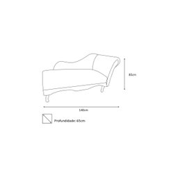 Recamier Decorativo Sara Couro Bege Com Almofada Mz Decor - 3