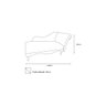 Recamier Decorativo Sara Couro Bege Com Almofada Mz Decor - 3