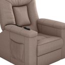 Ver imagem 5 de Poltrona do Papai Reclinável Elétrica Porshe Matrix Cor:suede Capuccino