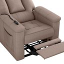 Ver imagem 6 de Poltrona do Papai Reclinável Elétrica Porshe Matrix Cor:suede Capuccino