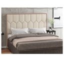 Ver imagem 1 de Cabeceira Estofada Cama Box Casal 1,40 Torino para Quarto em Linho Rústico Claro - Larbelle