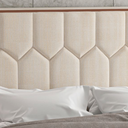 Ver imagem 6 de Cabeceira Estofada Cama Box Casal 1,40 Torino para Quarto em Linho Rústico Claro - Larbelle