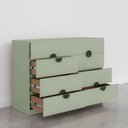 Ver mais imagens de Cômoda Planejada com 8 Gavetas Joy CabeCasa MadeiraOriginals Verde