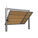 Ver imagem 3 de Portão Contrapeso de Aço com Painel em Madeira e Batente em Aço Galvanizado 220x245 Req: 12