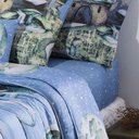Ver imagem 1 de Jogo de Cama Solteiro Cactus Happy Day da Sultan Azul com 3 Peças.