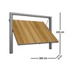Portão Contrapeso de Aço com Painel em Madeira e Batente em Aço Galvanizado 220x265 Req: 12 - 4