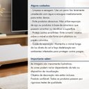 Ver mais imagens de Rack para TV até 70 Polegadas MDF 200cm Pés em Madeira Maciça Diplomata Bege Cinamomo/Off White