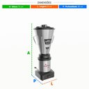 Ver imagem 2 de Liquidificador Industrial Monobloco Inox 6l Baixa Rotação 0,5cv L6 Bivolt - Skymsen 70981.6