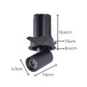 Ver imagem 3 de Spot Led Embutir Retrátil Aiva 12w 2700k C/ Facho Direcionável 360° Pt St2925