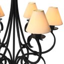 Ver imagem 7 de Pendente Lustre de Teto Preto com Cúpulas Luxuosas para Casa Moderna