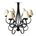 Ver imagem 6 de Pendente Lustre de Teto Preto com Cúpulas Luxuosas para Casa Moderna