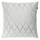 Ver imagem 4 de Kit 3 Capas de Almofadas Luxo Adamascado, Listrado e Geométrico Prata e Branco 45x45cm Sua Casa Deco