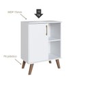 Ver imagem 5 de Gabinete para Banheiro 60cm com 1 Porta e 2 Prateleiras BA305 sem Cuba Branco